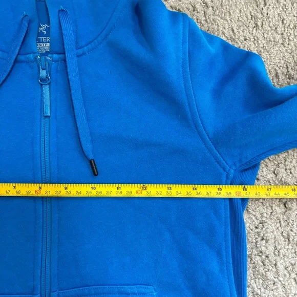 Women’s Arc’teryx Word On End Full Zip Hoodie Sweatshirt Blue Size XS - Picture 13 of 14